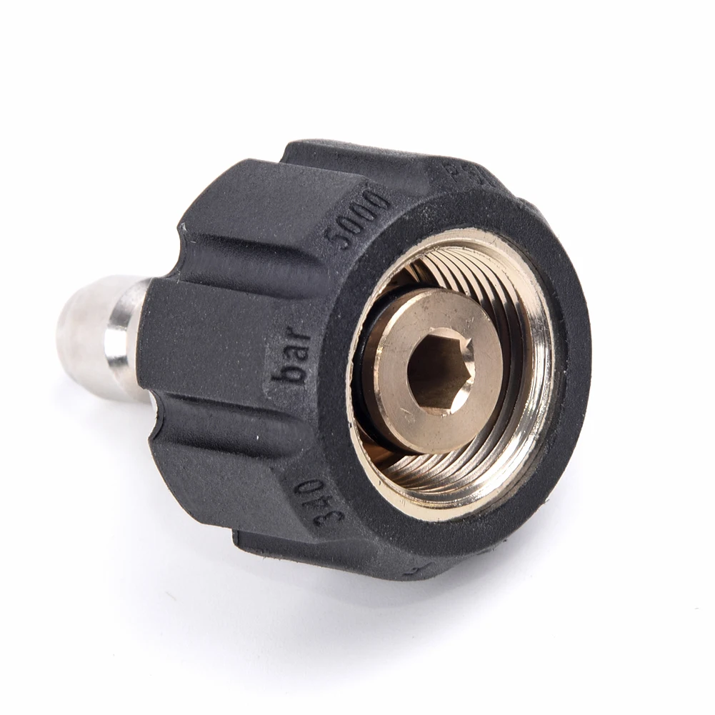 

Jet Pipe Nozzle Set Dredge Wash Tips Fitting Pressure Washer Connector M22/14 to 1/4 Inch Quick release Accessories