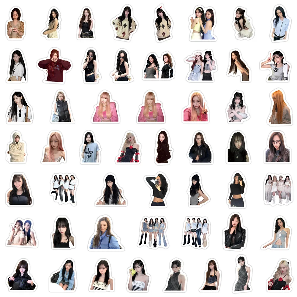 105개 에스파 스티커 DIY 스티커 세트 (여행가방, 스케이트보드, 휴대폰, 세일링, 원정여행용)