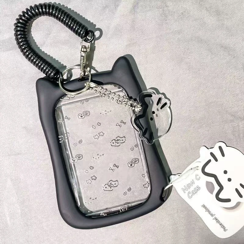 버스 단순 투명 기능 카드 커버 학생 캠퍼스 식사 카드 지하철 ID 카드 별 추적 보호 커버