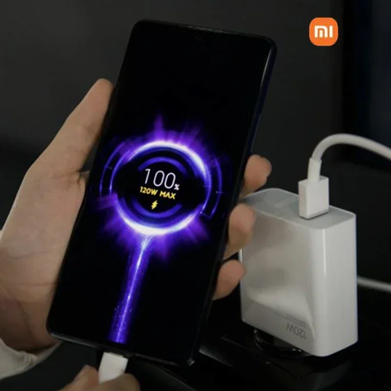 120W Turbo Charge EU/US Adapter with 1M 6A USB Type-C Cable