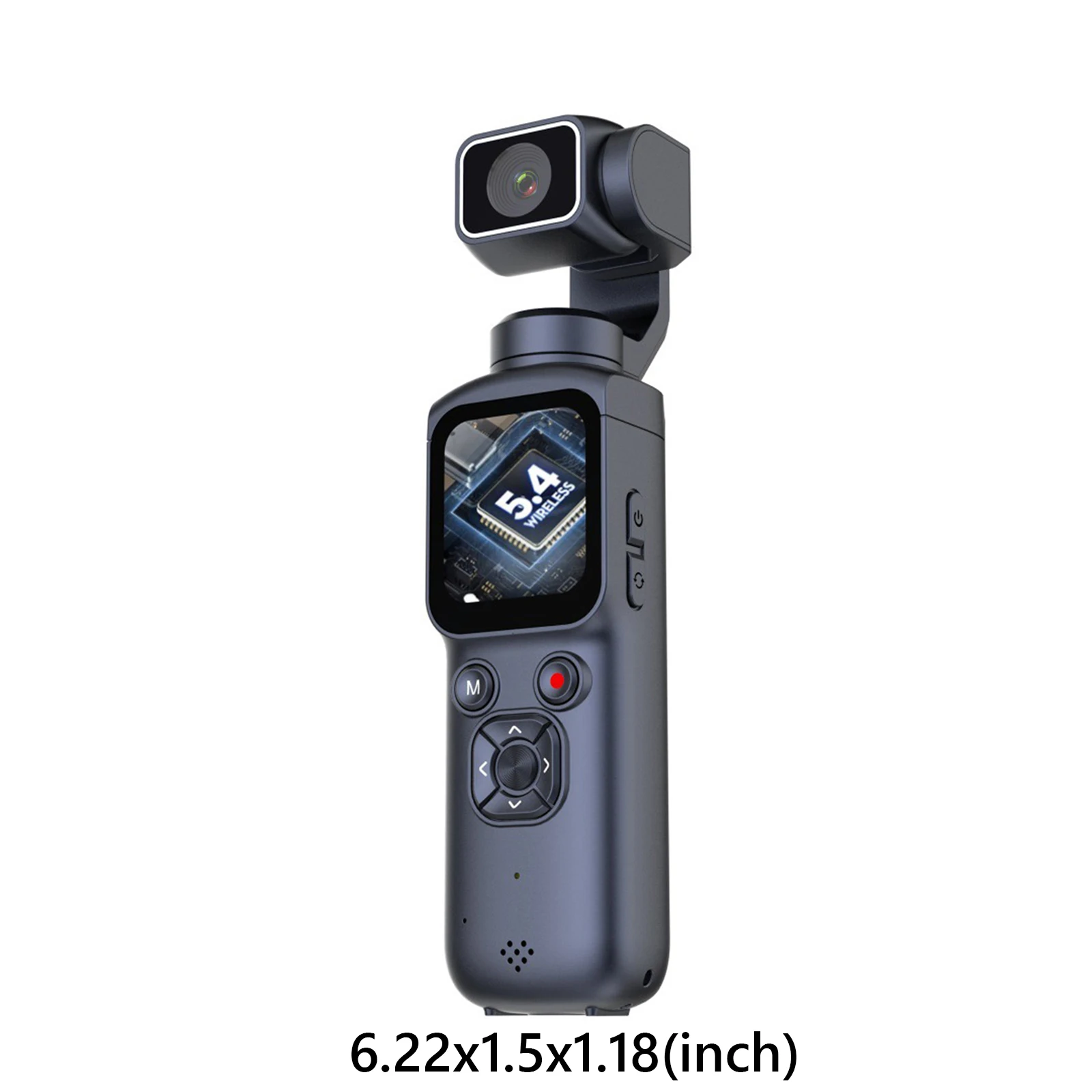 1.72인치 터치스크린 바디 카메라가 장착된 WiFi 포켓 액션 카메라, 330도 회전, 스포츠 야외 라이딩 여행용