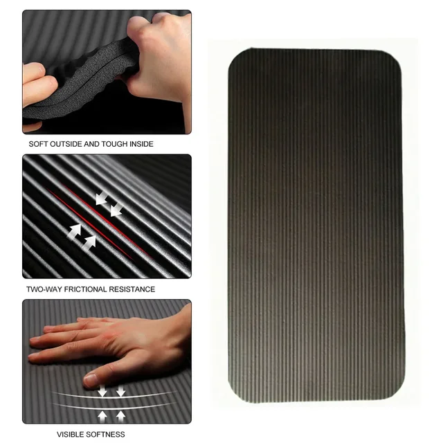 Thick Yoga Knee Pad 15MM Comfortable Non-slip Mat Fitness Gym Home Pilates Workout Support Knees Elbows Floor Protection 3