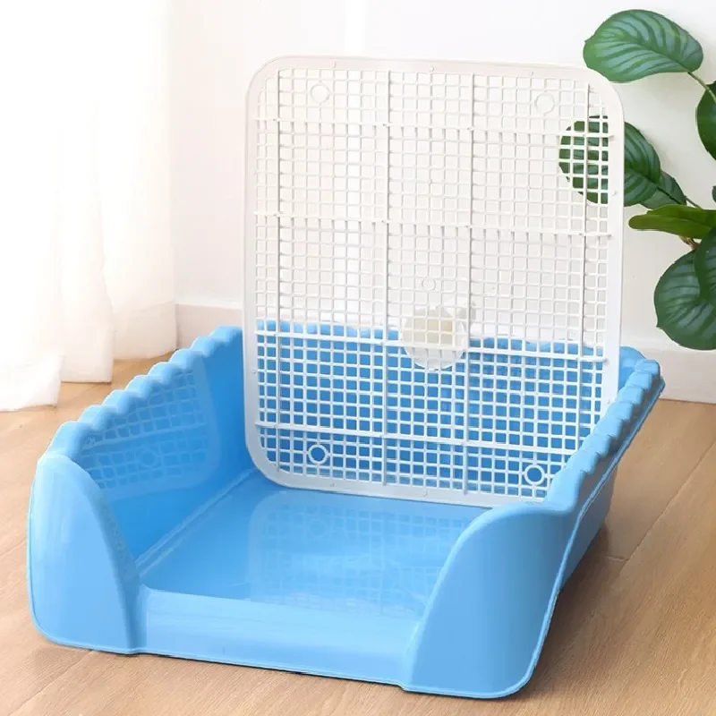 Pet Dog Toilet Dog Potty With Column Detachable Pee Fence Training Toilet Anti-Splash Pet WC Cleaning Tray Puppy Tray