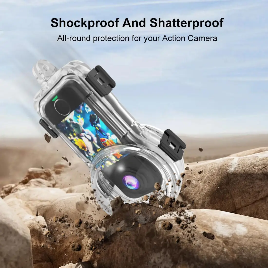 For Insta360 X4 Air PULUZ 50m Waterproof Sealed Diving Case