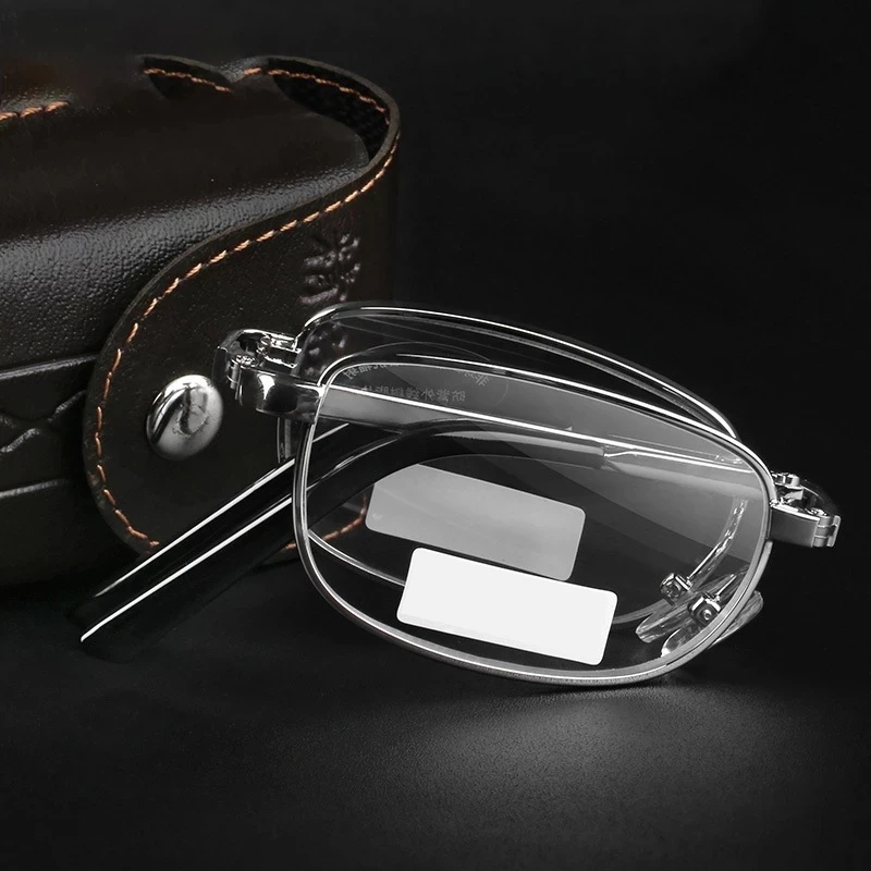 Sighttoo Folding Square Reading Glasses For Men Women Portable Eyeglasses +50 +75 +275 +350 +400 +450 +500 +550 +600 2