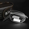 Sighttoo Folding Square Reading Glasses For Men Women Portable Eyeglasses +50 +75 +275 +350 +400 +450 +500 +550 +600 2