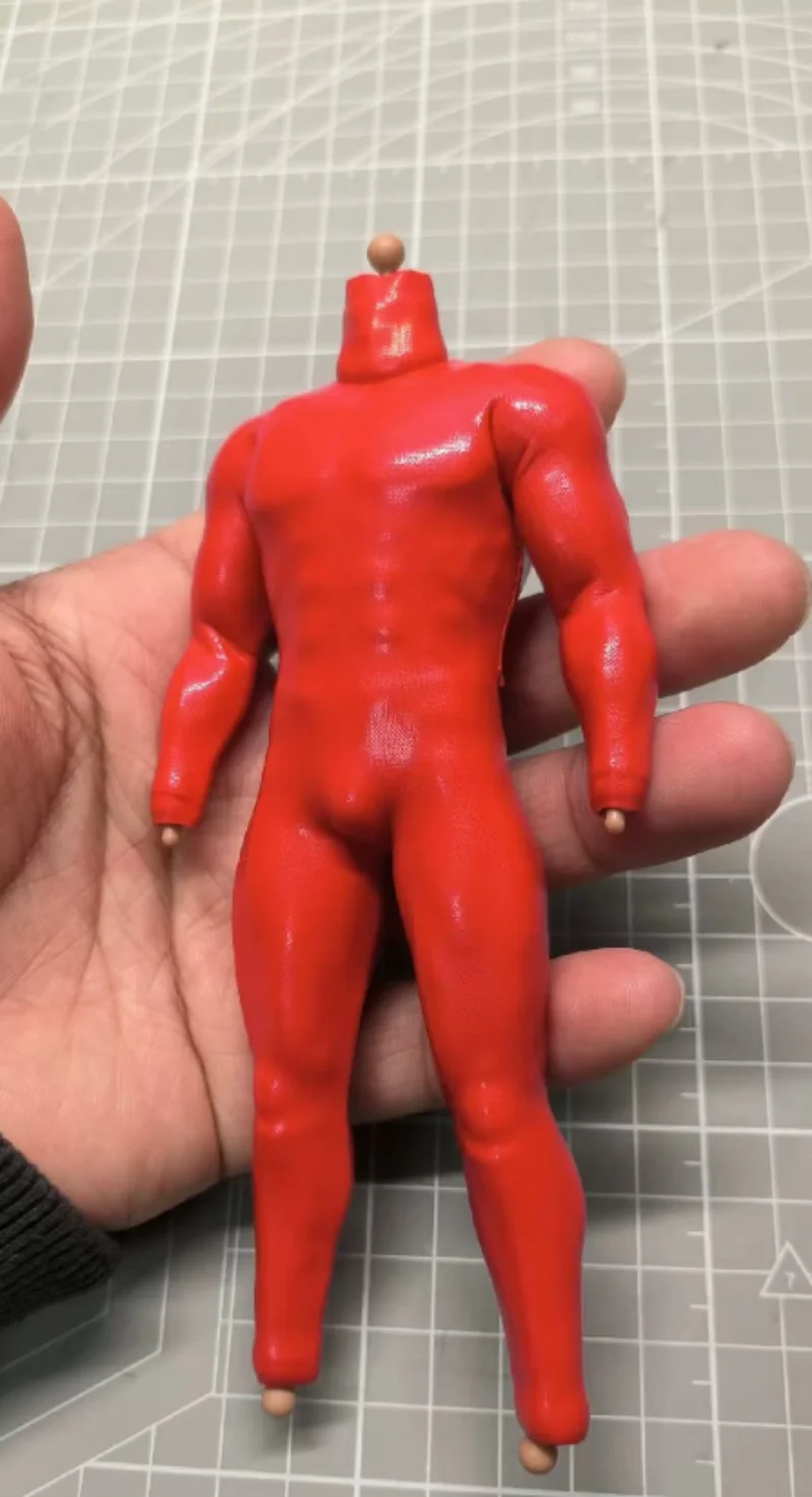 1 12 Scale Soldier Red Jumpsuit Model 6 vtoys