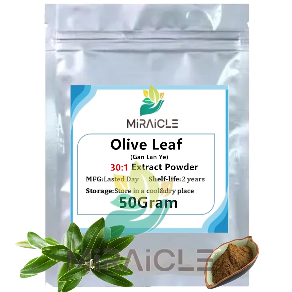 Extracto de hoja de olivo Miraicle 30:1, Extracto de hoja de olivo de fábrica, 50-1000g