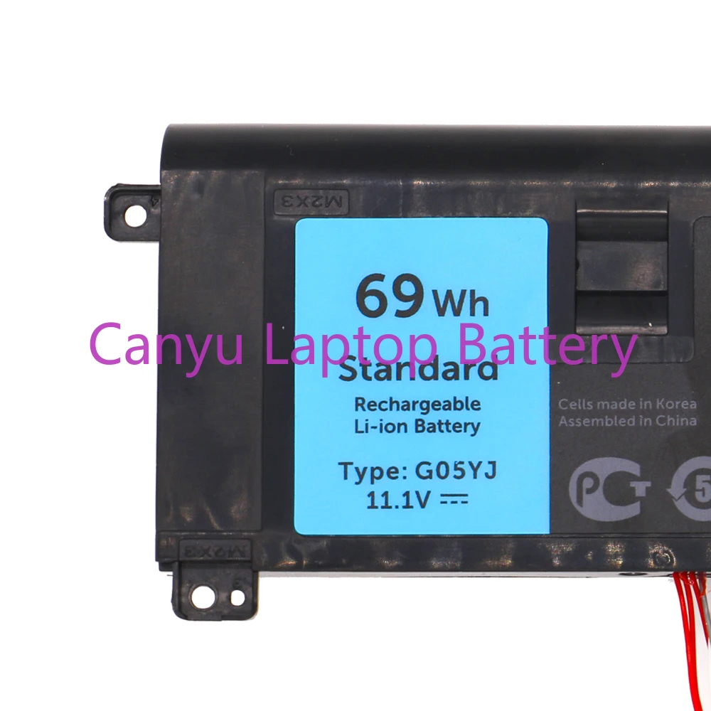 

G05YJ 11.1V 69WH Laptop Battery for Alienware 14 A14 M14X R3 R4 0G05YJ Y3PN0 8X70T 14D-1828 14D-2728 14D-4528