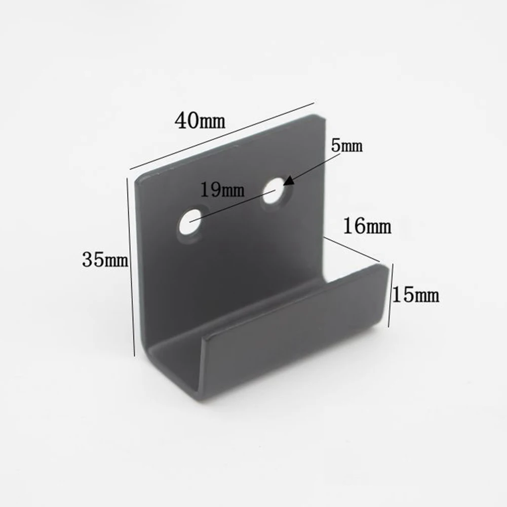 4pcs Hook Display Rack Stainless Steel Flat Hook Hanger Tile Billboard Display Board Holder With Screws Household Hardware Parts