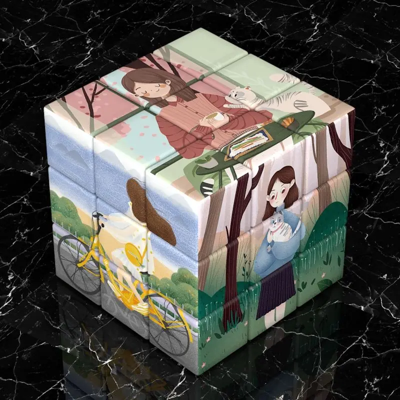 Rubik's cube Anime Manga Filles