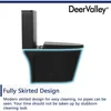 Elongated One Piece Toilet, 17.32'' Comfortable Seat Height ADA Toilet, Dual Flush Toilet with High Efficiency 1.1/1.6 GPF 5