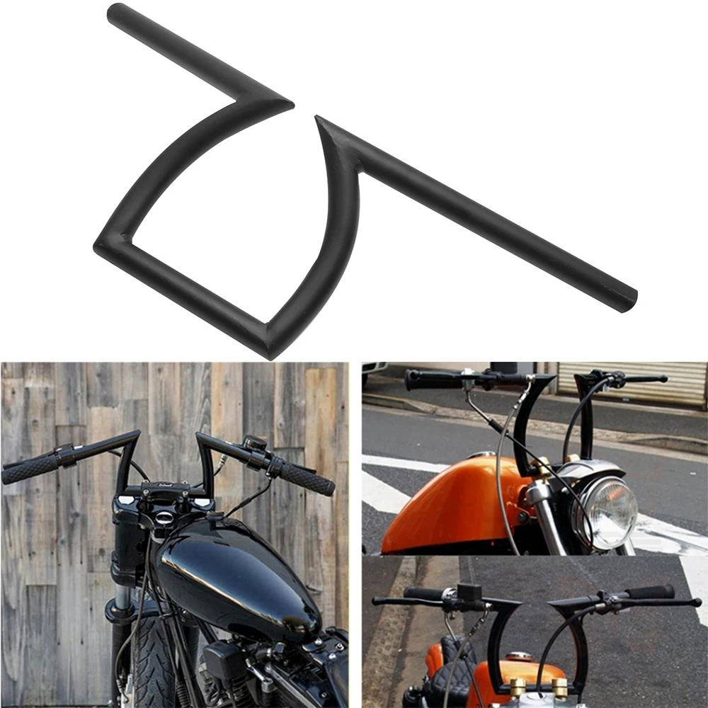 Motorcycle Universal 7/8" 22Mm 1" 25Mm Drag Handlebars Z Bars Ape Hanger For Harley Touring Sportster Custom Cafe Racer Chopper