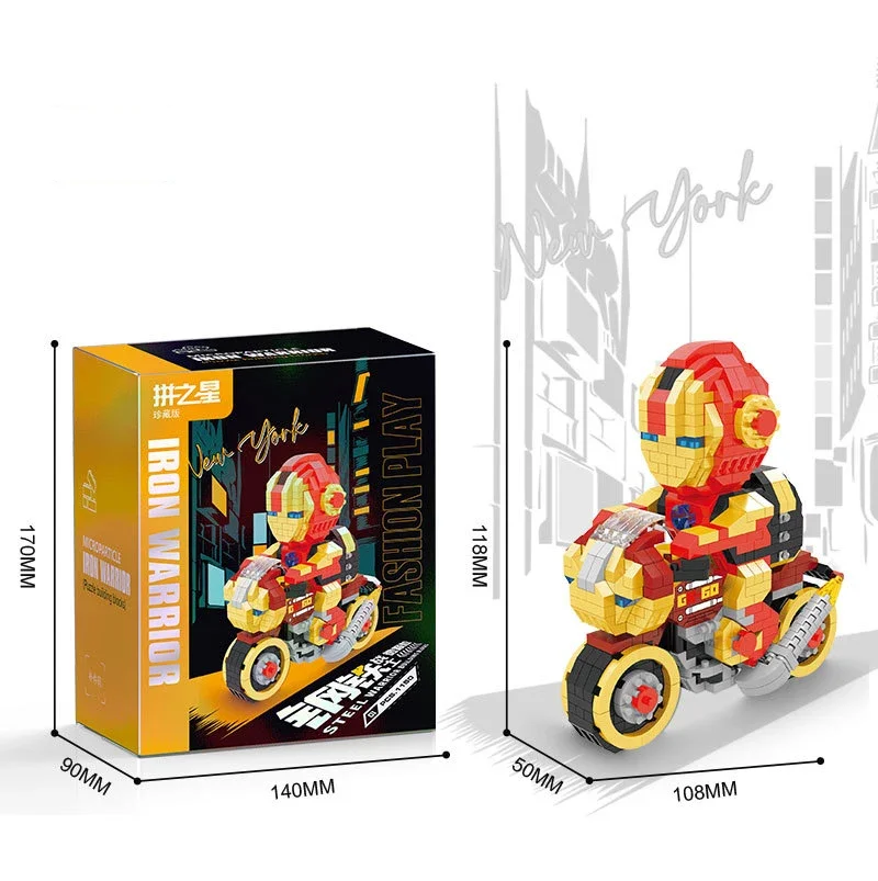 thumbnail image 1 of Figuras de bloques de construcción en miniatura de Batman, superhéroes de motocicletas de DC Superman, modelo de rompecabezas 3D, miniladrillos de película, juguetes para niños, regalos, 1 of 5