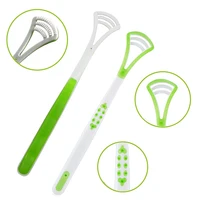 Nettoyeur de langue réutilisable, brosse de livres de santé bucco-dentaire, empêche la bouche nuageuse, nettoyer les débris alimentaires, adapté aux adultes 2