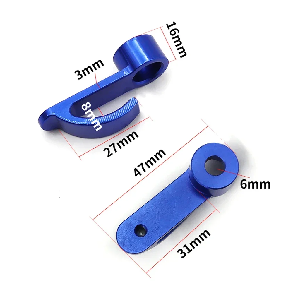 Motorcycle Hook Universal Anti-wear Pure CNC Aluminum Alloy 4.7cm/1.6cm Motorbike Single Hole Hook Helmet Bag Clip Accessories