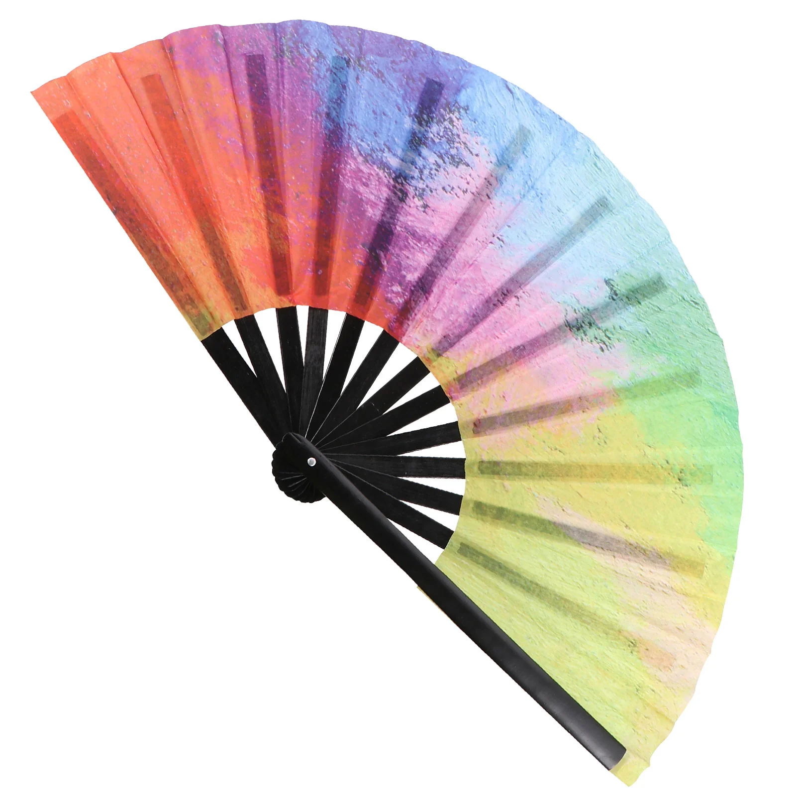 Wooden Colorful Japanese Style Folding Fan Decorative Home Decor Fans For Party Strong Girls Handheld Cooling Business
