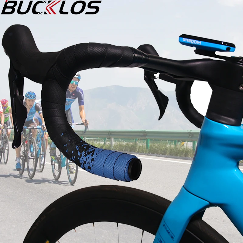 BUCKLOS Bicycle Bar Tape Road Bike Handlebar Tape Gradient Gravel Bike Handlebar Strap Cycling Speed Handle Bar Strap