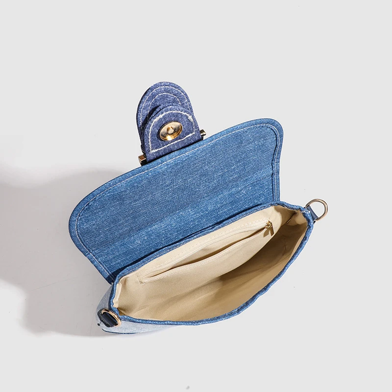 luxury retro denim purse