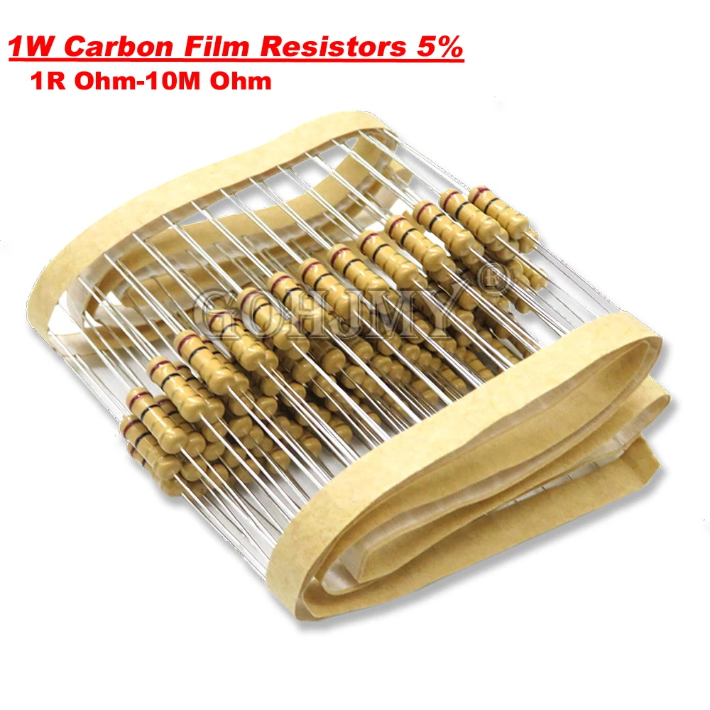 FACSER 20PCS 3W Carbon Film Widerstand 5Prozent Elektronische Widerstände  (Color : 510r, Size : 3W) : : Gewerbe, Industrie & Wissenschaft