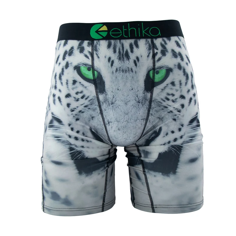 Fashion Print Men Underwear Boxer Cueca Male Panties Lingerie Men Underpants Boxershorts Trunks Plus Size S-XXXL Men's Boxers