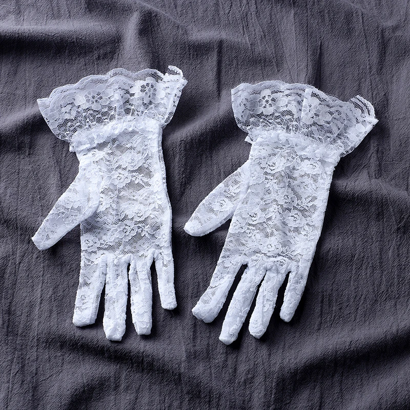 Short glove for brides' weddings birthdays parties beauty pageants stage performances etc