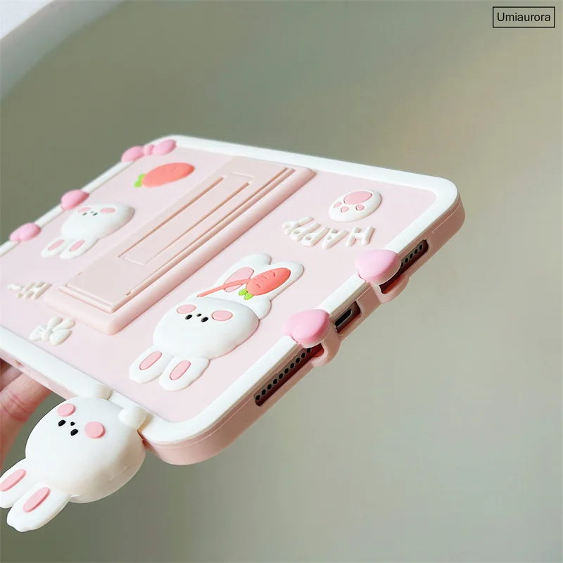Capa Protetora dos Desenhos Animados para Ipad Tablet Stand Case para Crianças Ipad Mini 9.7 7th 8th 9th 10.2 10th Gen Air 109 Pro 11 - Imagem 4