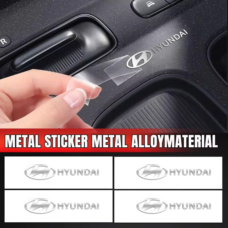 Metal emblem Auto Decor Decals Car Window Wiper Stickers For Hyundai i40 i30 i10 i20 IX35 IX20 Solaris Sonata Santafe Tuscani