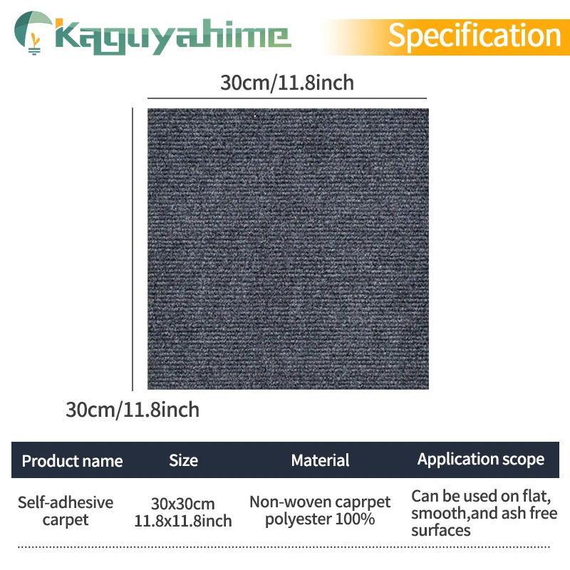 Floor Mat 10pcs Self-adhesive 30x30cm for DIY Home