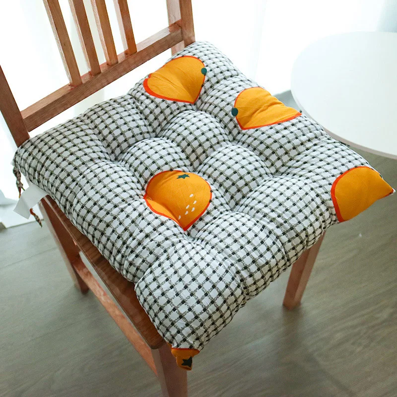 Square Chair Cushion Indoor Sofa Cushion Home Office Chair Cushion Seat Soft Pad Thick Comfortable Non-slip Seat Pad With Strap 4