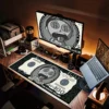 100 Dollar 31.5 X 11.8 Inch Keyboard Mouse Pad, 3D Gaming Mouse Pad, Gift Mouse Pad With Non-Slip Rubber Base 4