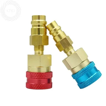Car Airconditioning Fitting For For R1234YF To R134A High Low Side Adapter Fitting Connector HotAdapter Quick Fitting Coupler 1