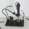 NEWACALOX Magnetic Base Flexible Welding Third Hand Heat Gun Holder PCB Repair Clip Heavy Duty Soldering Maintenance Workbench 5