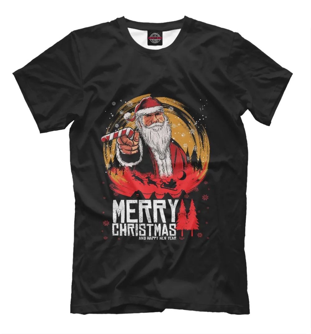 Мужская футболка c 3D принтом Санта клаус RDR2 | одежда