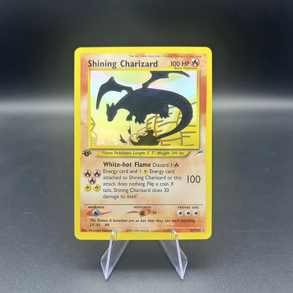 6PCS Rare Holographic Charizard Evolution Anime Card Collector's Set