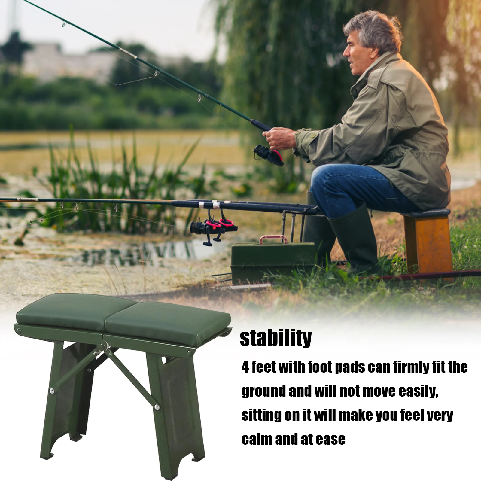 Ing Stool Portable Folding Chair Heavy Duty Foldable Ing Stool With Storage Bag For Hiking Fishing