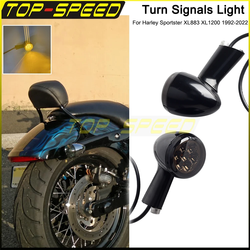 

Дымовая линза, фонарь поворота, фонарь заднего хода для Harley Sportster XL883 XL1200 Custom Roadster Nightster 1992-2022, задний индикатор