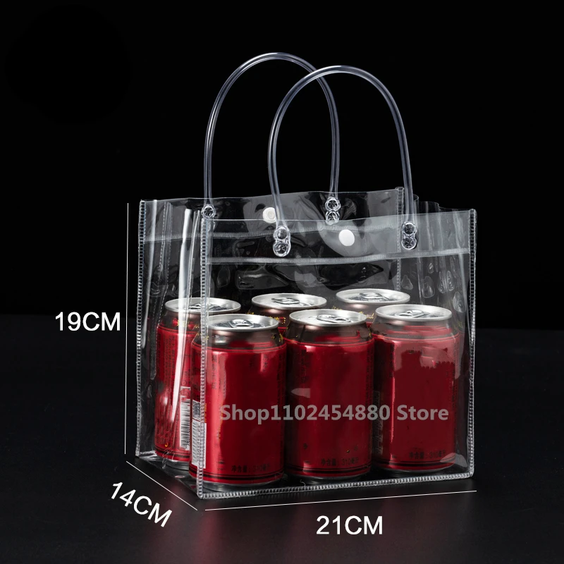 PJRYC 10pcs/20pcs/lot Transparent Soft PVC Gift Tote Packaging Bags with  Hand Loop, Clear Plastic Ha…See more PJRYC 10pcs/20pcs/lot Transparent Soft