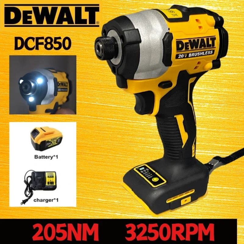 DEWALT 무선 전기 드릴 도구, 임팩트 드라이버, 20V 무선 드릴 드라이버, 브러시리스 모터 전원 충전식 드릴 세트