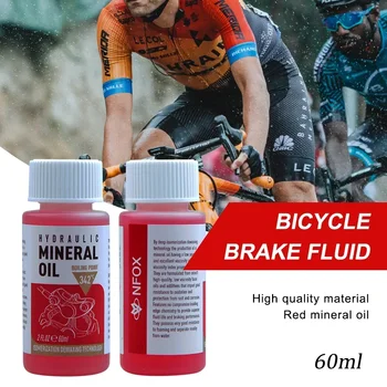 1/2/3 Pcs 60Ml Bicycle Brake Fluid Mineral Oil System Fluid Cycling Mountain Bikes for Bike Accessorie Oil Injector 1