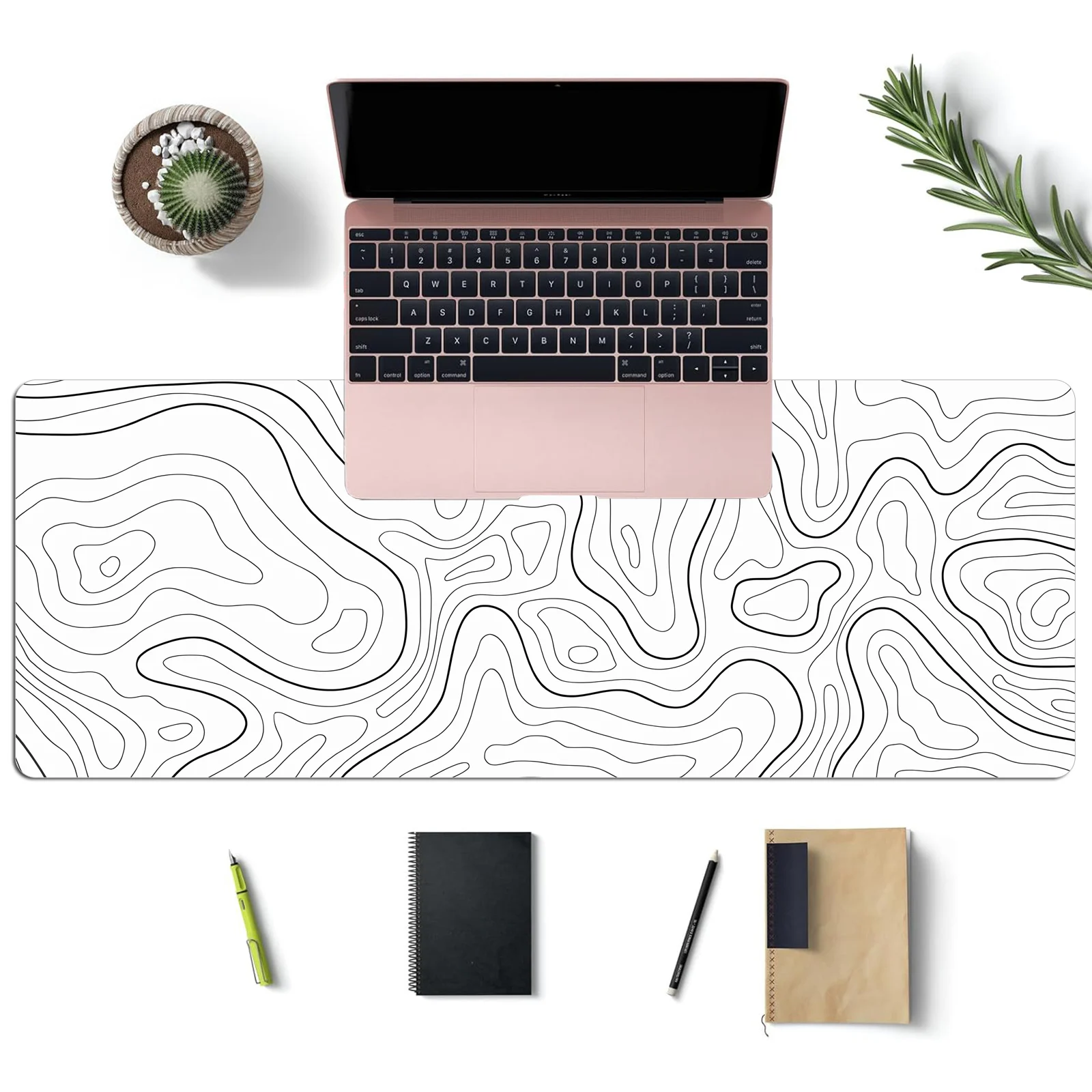 1PC Large Mouse Pad, Office Gaming Table Mat, Non-slip Rubber Base Washable Mouse Pad for Work, Gaming and Office Cute Mouse Pad 4