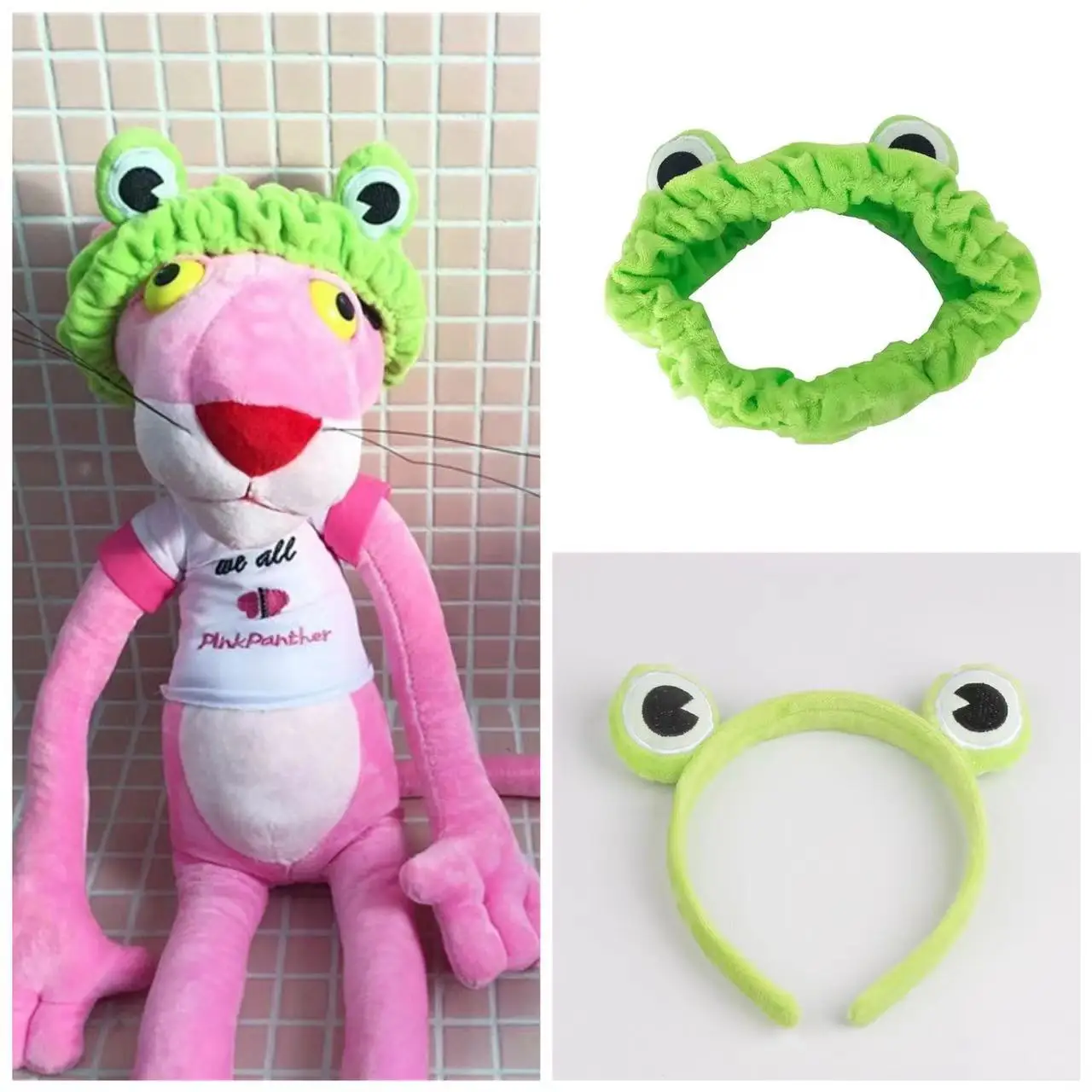 

Cute Frog Makeup Headband Wide-brimmed Elastic Hair bands Funny Girls Hair Bands Women Hair Accessories