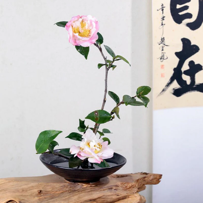 Japanese Frog Vase Ceramic Bouquet  Ikebana Flower Arrangement Bowl Device Tea Table Kenzan Arranging Ikebana Centerpieces 4