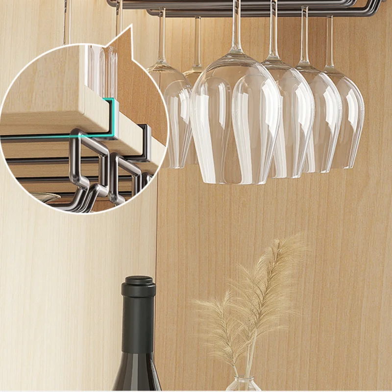 Red Wine Cup Holder Inverted Wine Cabinet Sorage Rack Household Hanging High Quality Home Decoration Bar Cabinets #IV0050