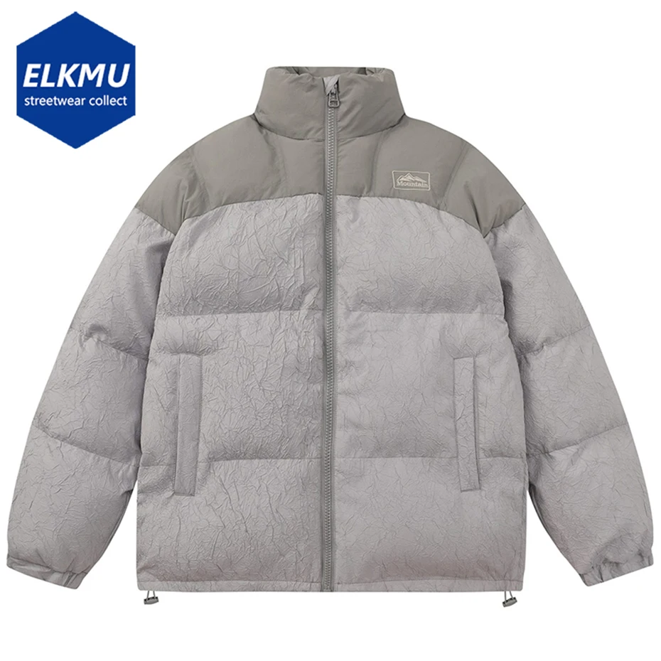 

Winter Puffer Jacket Bubble Coat for Men Thicken Warm Parkas Black Gray Hip Hop Streetwear Parkas Coats Man Padded Jackets Y2K