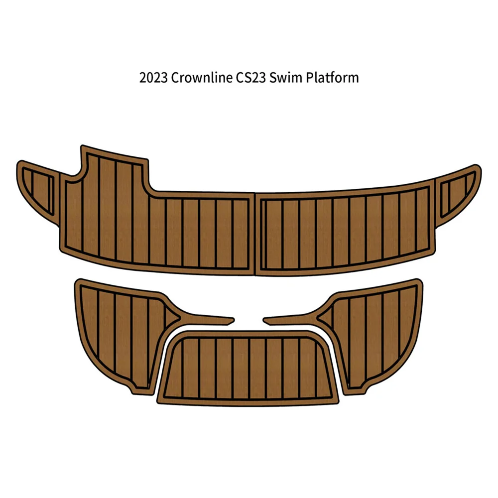 

2023 г., Crownline CS23, платформа для плавания, Шаговая лодка, напольный коврик из искусственного пеноматериала, Тиковый коврик, самоклеящийся коврик в стиле морской кошки или шага