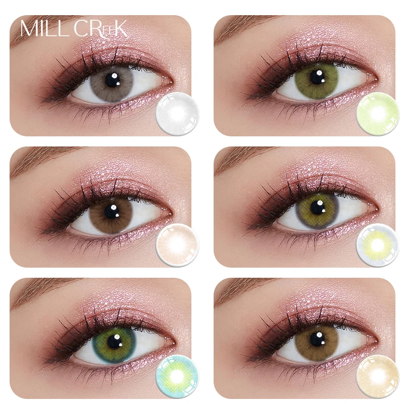 Contact Lenses Beauty Yearly Use Color Brown Blue Contact Lens For Eyes