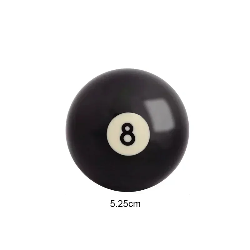 Billiard Cue Ball 52.5/57.2 Mm Standard Crystal Black 8 Ball Snooker Training Replacement Practice Billiard Resin