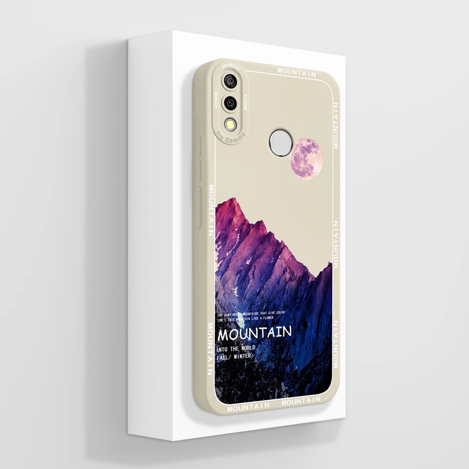 Oil Painting Liquid Silicone Back Cover Phone Case