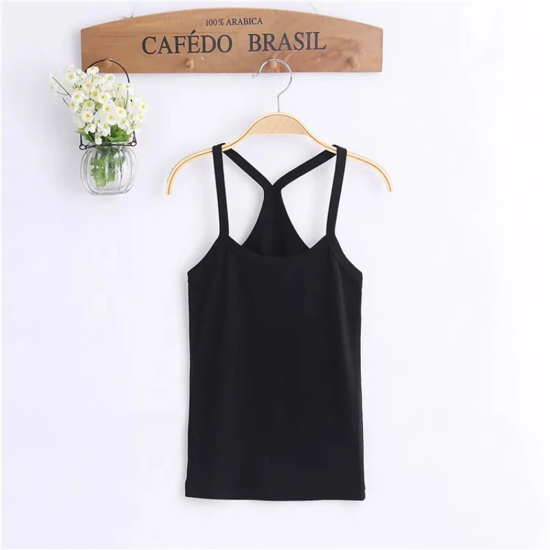 Child Tank Top Boys Girls Summer Undershirt Cotton Solid Color girls tank tops
